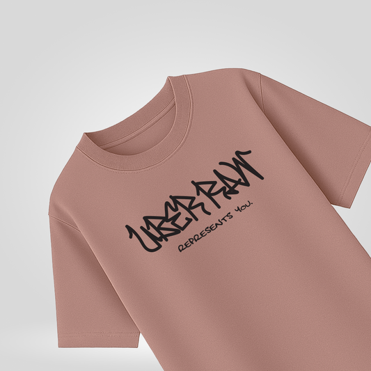 UberRaw Basic T-Shirt in Mauve Taupe