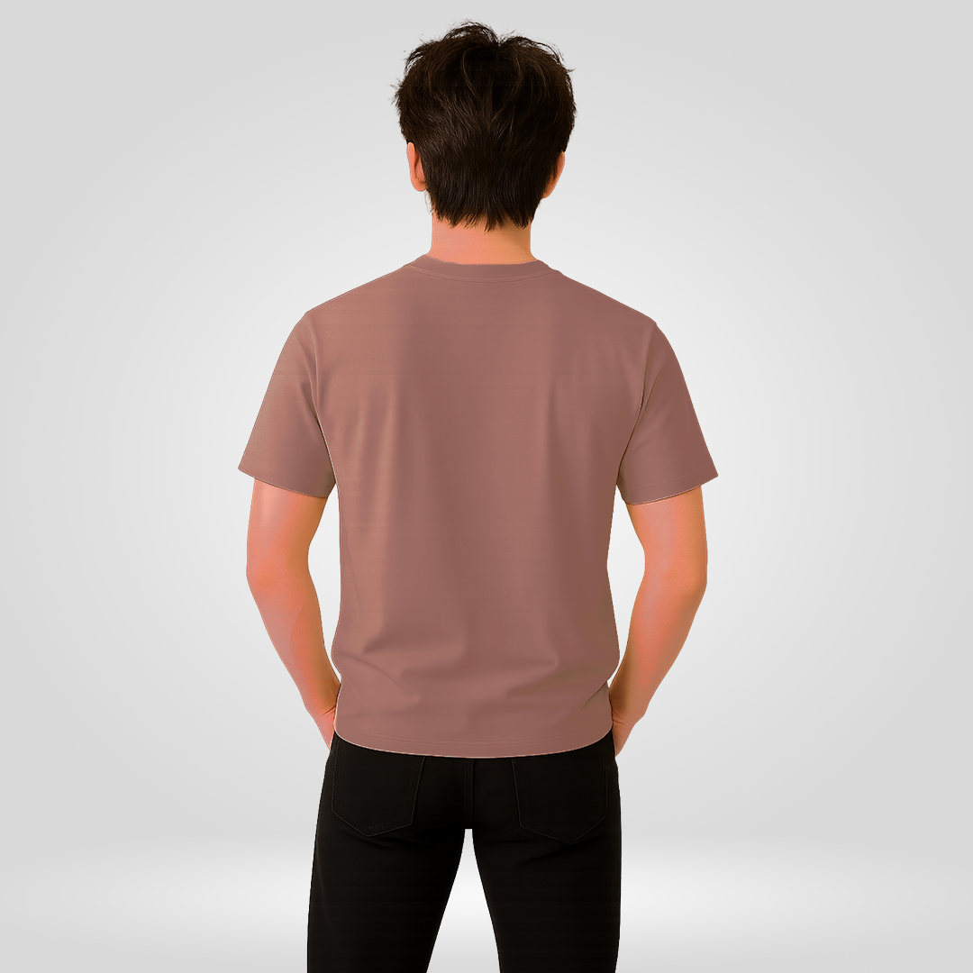 UberRaw Basic T-Shirt in Mauve Taupe
